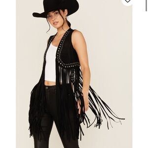 Idyllwind Women's Walnut Studded Fringe
Faux Suede Vest